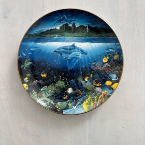 Robert Lyn Nelson Oceanic Wildlife Decorative Plate